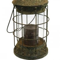 Trädgårdsdekorationsgaller, trädgårdslykta, metalllykta Ø17cm H33cm