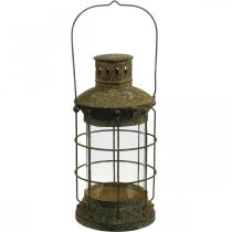 Trädgårdsdekorationsgaller, trädgårdslykta, metalllykta Ø17cm H33cm