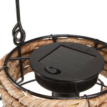 Artikel Trädgårdsljus Solar Metall Svart Naturlig Ø18cm H29cm