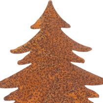 Artikel Trädgårdspåke, väderbitet stål, hjort, stjärna, gran, H10/15 cm, 3 stycken