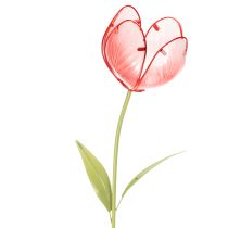 Artikel Glastulpanträdgårdsstång - Vacker dekoration för trädgård och balkong, 94 cm