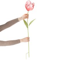 Artikel Glastulpanträdgårdsstång - Vacker dekoration för trädgård och balkong, 94 cm