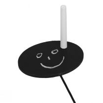 Artikel Växtetiketter, trädgårdspinnar i trä, svarta, 19 cm, 12 stycken - trädgårdspinnar, örtpinnar