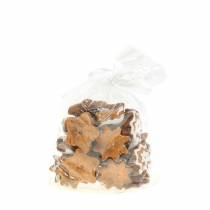 Artikel Julkakor med stjärnform, 24 bitar, festliga bordsdekorationer i stjärnform, florsockerliknande, dekorativa stjärnor polyresin ca 6 cm