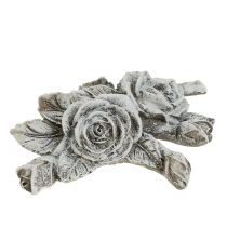 Artikel Rose för gravdekoration polyresin 10cm x 8cm 6 st