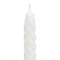 Vridna ljus spiralljus kräm Ø2,2cm H30cm 2st