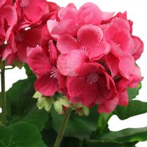Artikel Pelargon konstgjord blomma rosa konstgjord balkongblomma 7 blommor H38cm