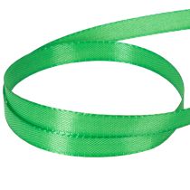 Artikel Present- och dekorationsband, grönt taftband, 10 mm brett, 50 m långt