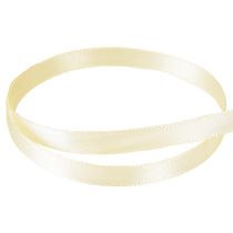Artikel Presentband krämfärgat dekorativt band satinband 6mm × 50m