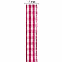 Artikel Presentband rutigt rött 15mm 20m