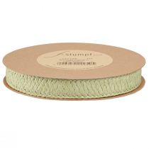 Artikel Presentband Papper Grönt flätat band 20mm 10m