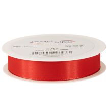 Artikel Presentband och dekorband, taftband, rött, 25 mm, 50 m