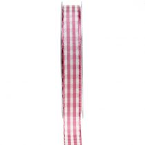 Artikel Presentband diamanter rosa 15mm 20m