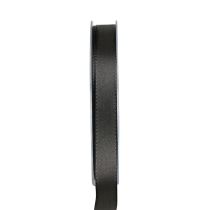 Artikel Presentband svart sorgeblommigt dekorband 15mm 50m