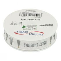 Artikel Presentband Jul God Jul Grå 25mm 18m