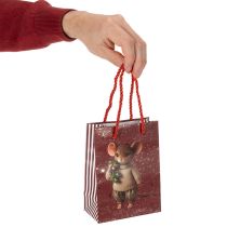 Artikel Julklappspåse med musmotiv, 16 cm, 2 stycken