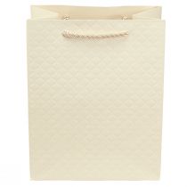 Artikel Presentpåse papper presentpåse kräm 18×10×23cm 1 st