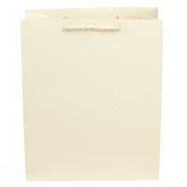 Artikel Presentpåse papper presentpåse kräm 26×12×32cm 1 st