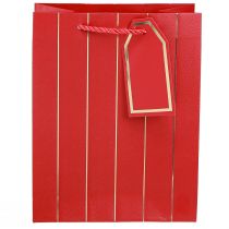 Artikel Presentpåse Julpåse rödguld 18×10×23cm 1 st