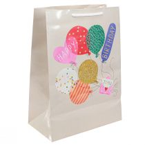 Artikel Presentpåse “Happy Birthday” födelsedagspåse papper 26×14×36cm 2st