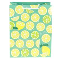 Artikel Presentpåse papper citronpåse med handtag 18×10×23cm 2st