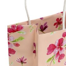 Presentpåsar med blommor 20 cm x 11 cm x 25 cm 6 st