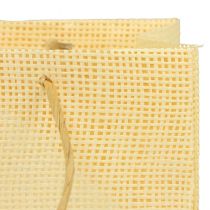 Artikel Presentpåsar vävt papper vanilj orange rosa 20×10×10cm 6st