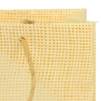Artikel Presentpåsar vävt papper vanilj orange rosa 20×10×10cm 6st