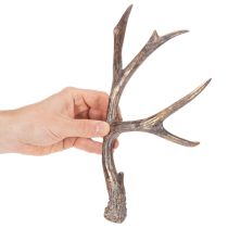 Artikel Konstgjorda dekorativa horn, rustika julgranskulor, 29 cm, 2 stycken