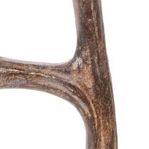 Artikel Konstgjorda dekorativa horn, rustika julgranskulor, 29 cm, 2 stycken