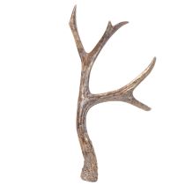 Artikel Konstgjorda dekorativa horn, rustika julgranskulor, 29 cm, 2 stycken