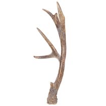 Artikel Konstgjorda dekorativa horn, rustika julgranskulor, 29 cm, 2 stycken