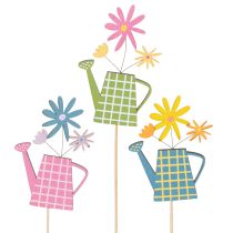 Artikel Vattenkannadekorationer för vårdekoration i trädgården eller blomkrukor (12 stycken)