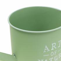 Artikel Blomkruka, dekorativ vattenkanna, mintgrön zinkplanter, Ø16,5 cm