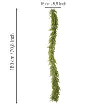 Artikel Konstgjord cypressgirlang med kottar, 180 cm, för bord och dörr