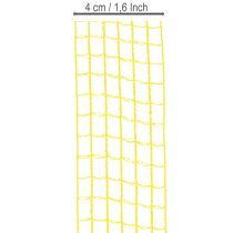Artikel Gult nätband, 4,5 cm, presentband för kreativ dekoration