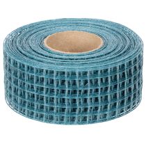 Artikel Dekorativt band, rutband, 4,5 cm brett, blått, för pysselprojekt, 10 m