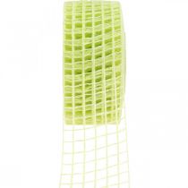 Gittertejp decotejp hantverkstejp gul lime 4,5cm x 10m