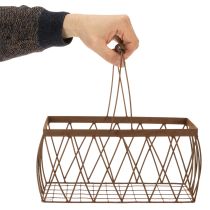 Artikel Trådkorg, metall, rostfri, 28x13,5x14cm, 2 stycken