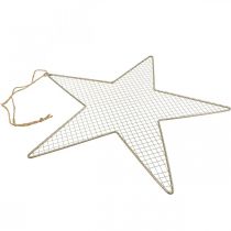 Artikel Metal Star Mesh Deco Star Metal Deco Guld Ø57cm