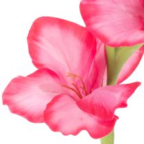 Artikel Konstgjord gladiolas med dekorativa blommor, 88 cm