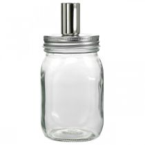 Artikel Dekorglas med ljusstake ljusdekoration Ø8cm H17,5cm 4 st