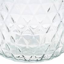 Dekorativ glas diamant glasvas klar blomvas 2st
