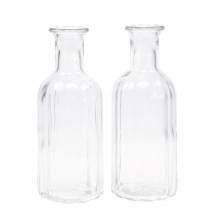 Artikel Dekorativ glasflaska med räfflad dekor klar Ø7,5cm H19cm 6 st