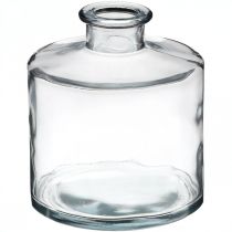 Blomvas, ljushållare, glasburk transparent H10,5cm Ø9cm