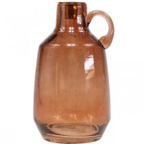 Artikel Ljusstake glasstav ljus brun glasdekoration H22cm