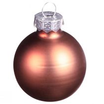 Artikel Glaskulor träd jul silver aprikos Ø4cm 24 st