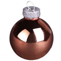 Artikel Glaskulor träd jul silver aprikos Ø4cm 24 st