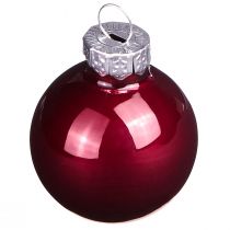 Artikel Glaskulor Jul i Bordeaux mix Ø3cm 22 st
