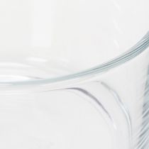 Artikel Skål i klarglas, liten skål för mångsidiga glasdekorationer, blommor, suckulenter och ljus, 13 cm